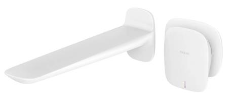 Phoenix Tapware Nuage wall mixer set in matte white